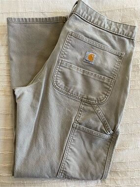Carhartt | Rugged Flex Relaxed Fit Duck Utility Work Pants in Light Khaki 31x30